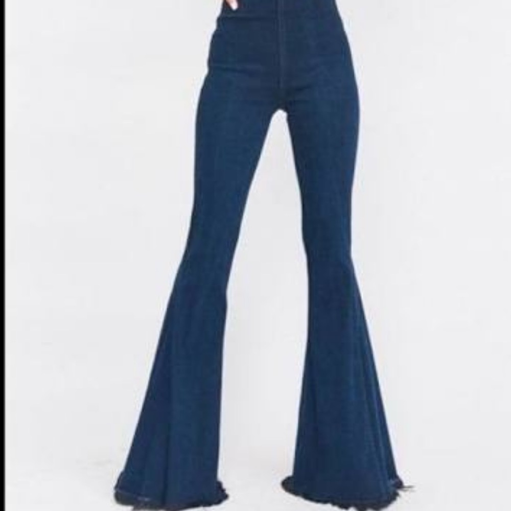 Show me Your MuMu Super Flare Stretch Denim Pull-on Jeans